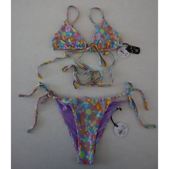 B Swim x Elizabeth Turner Sz M Blossom Bloss Jade & Jackie 2 Piece Swimsuit $180 - Picture 1 of 7